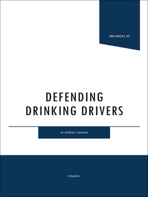 cover image of Defending Drinking Drivers